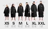 Dryrobe Advance Waterproof Changing Robe Long Sleeve Kids 10-13 Black Blue view 9