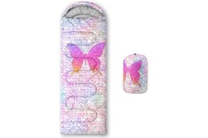 QOOMO Camping Sleeping Bags,3 Season Warm & Cool Weather,Lightweight,Waterproof Sleeping Bags for Adults & Kids,Traveling,and Outdoors,Camping Gear Equipment