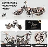 Signstek Vintage Handcrafted Iron Motorbike Model Bronze Ornament view 4