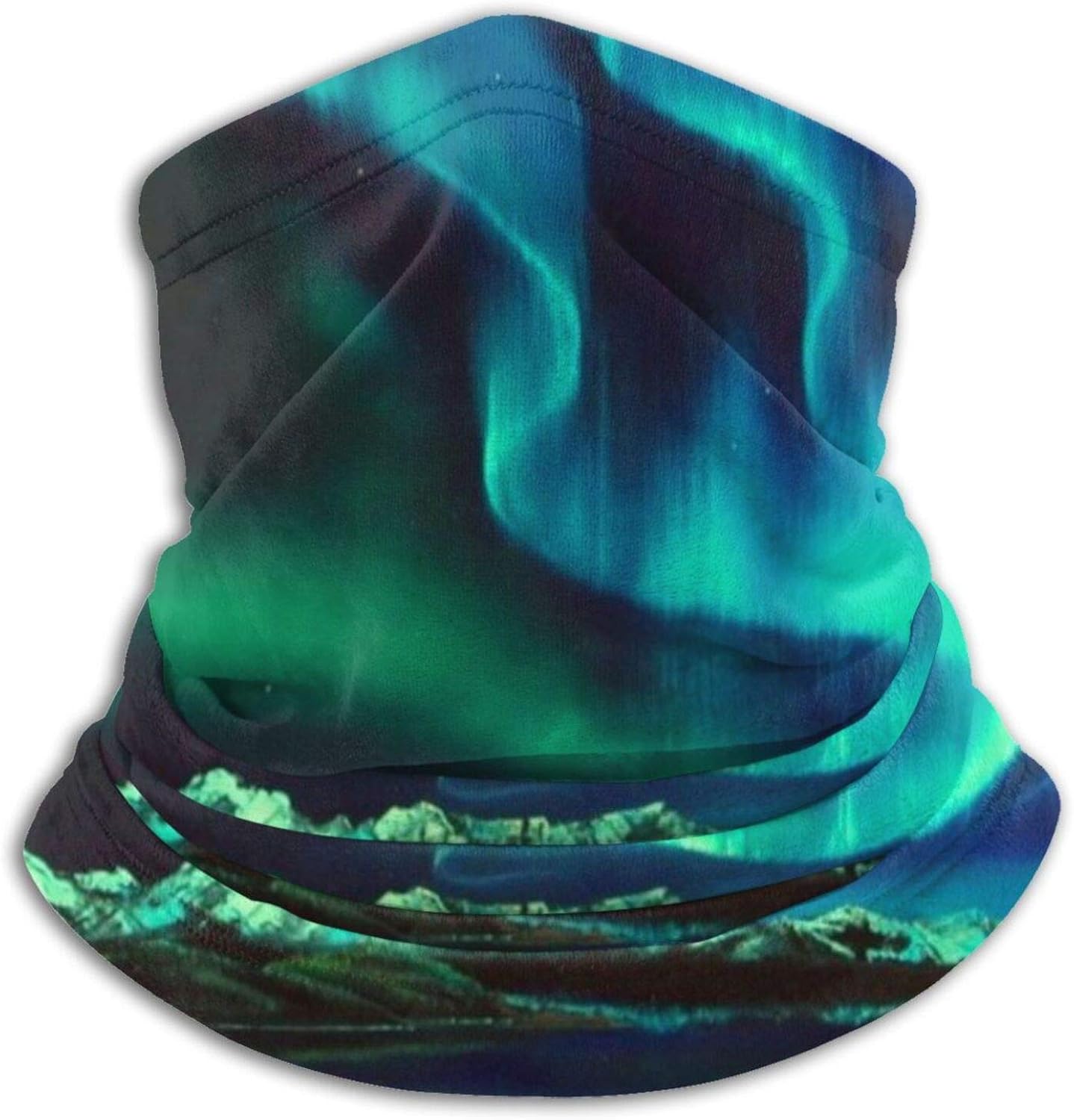 Multifunction Neck Gaiter Northern Lights Bandana Face Mask Washable
