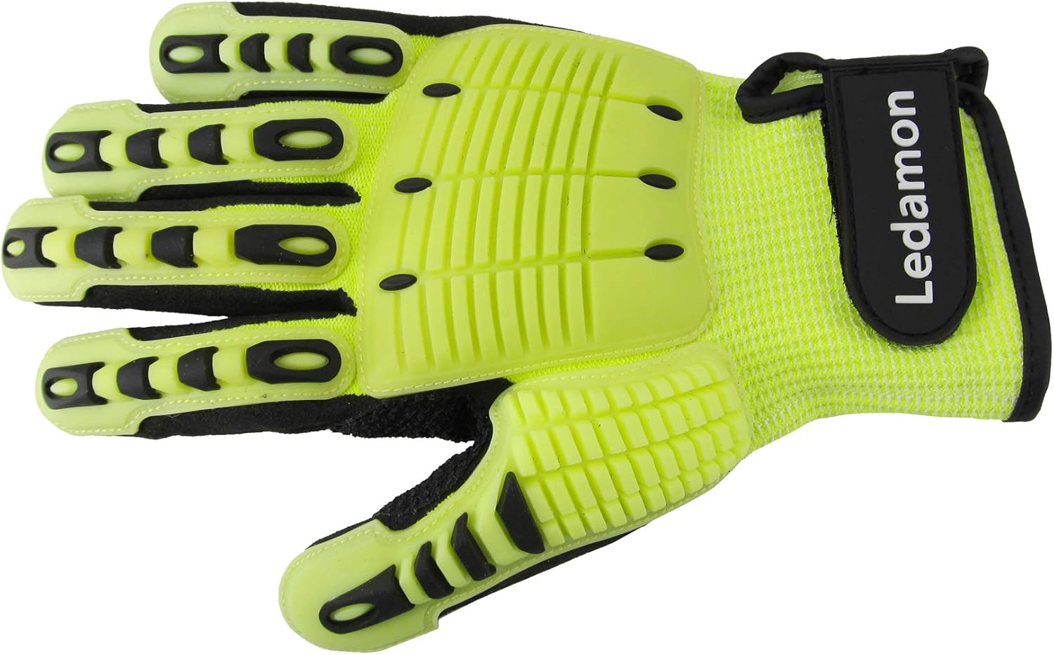 Ledamon Anti-Vibration Impact Resistant Cut Resistant Wear Resistant Mechanic Work Gloves Professional-Grade Protection & Durability (XX-Large) - - 