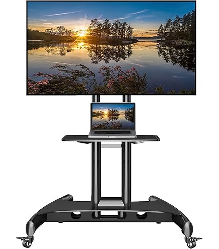 Amazon.com: NB North Bayou Mobile TV Cart TV Stand with Wheels for