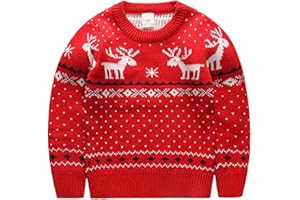 REDODECO Childrens Cotton Christmas Ugly Sweater Pullover Outfit Jumper for Christmas Party Photograph Best Gift