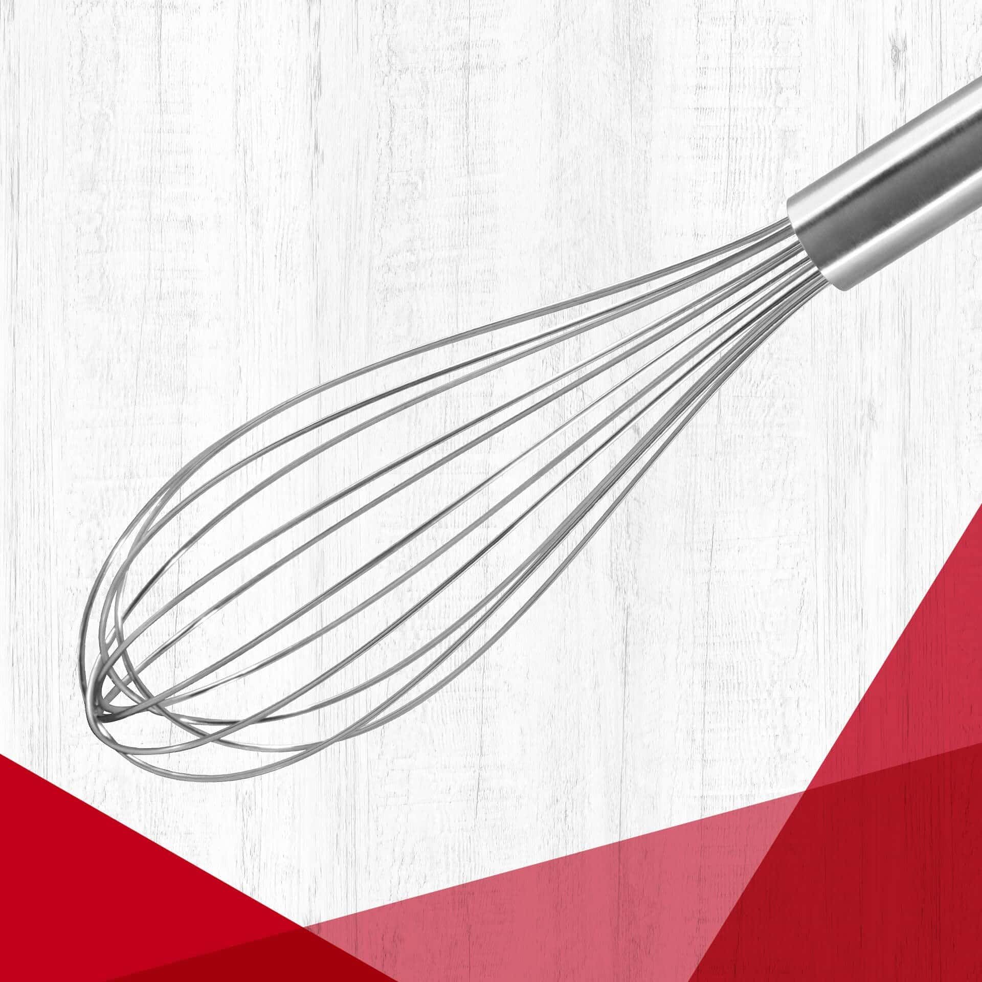 Fackelmann Schneebesen 26 cm, Ballonschneebesen aus Edelstahl, robuster Rührbesen mit stabilen Drähten (Farbe: Silber), Menge: 1 Stück 2