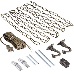 Canomo Swag Light Kit with 12 Feet Chandelier Chain
