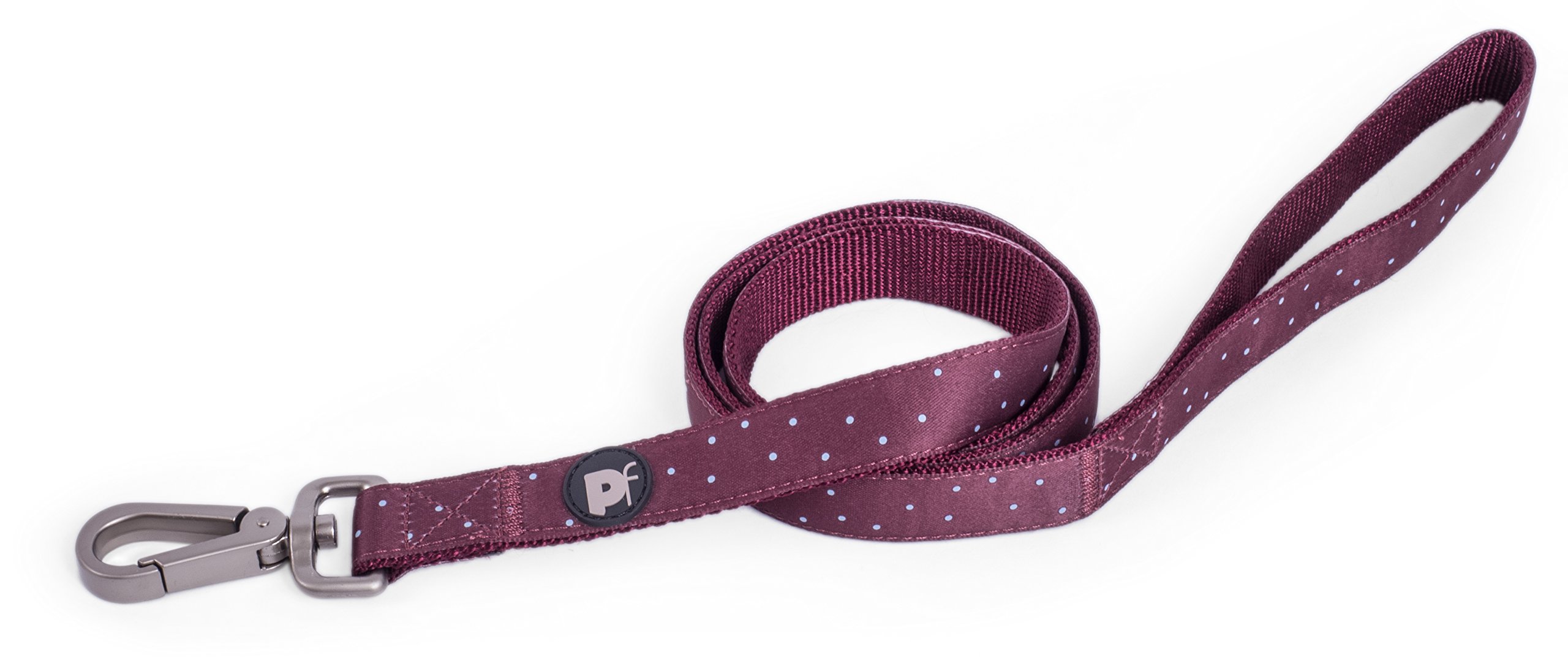 Petface Ox Blood Ditsy Spot Dog Lead, Medium