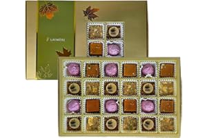 L’Automne Collection - Rectangle Gourmet Gift Box (24 Treats) - Laumiere Gourmet Fruits - Vegan Thanksgiving & Halloween Heal