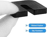 sourcing map 4 Pcs Rubber Isolator Pad U-shaped Air Conditioner Shock Pad Anti view 3