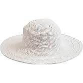 San Diego Hat Company Women's Cotton Crochet 4 Inch Brim Floppy Hat Brim