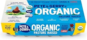 Pete & Gerrys Pasture Raised Organic Large Brown Eggs 18 Ct | Organic Pasture
