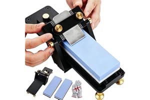 Chisel Sharpening Jig, Wood Chisel Sharpener with Adjustable Grinding Angle, 4 Legged Non-Slip Base, Portable and Easy to Ope