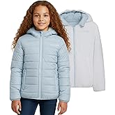 Spyder Reversible Girls Puffer Jacket, Sherpa Lined Winter Coats for Girls - Cute Warm Bubble Puffer for Snow, Cold, Ski