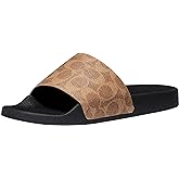 COACH Women's Udele Coated Canvas Slides