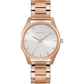 Caravelle by Bulova min/ Max Quartz Ladies Watch, Stainless Steel , Rose Gold-Tone (Model: 45L179)