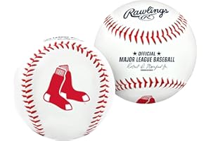 JARDEN SPORTS LICENSING Rawlings | MLB Team Logo Baseball | Boston Red Sox | Official | White