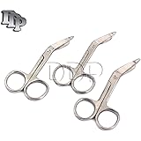 DDP 3 PCS STAINLESS STEEL LISTER BANDAGE SCISSORS 3.5" ECONOMY GRADE