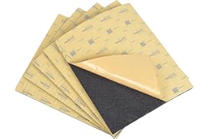 Aggsound 1/2inch 9.95sqft Thickened Sound Deadener for Multiple Use,High Density Foam with Adhesive,for Car, Boat, RV Shield 