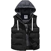 KVE Women's Warm Winter Hooded Vest Padded Puffer Vest
