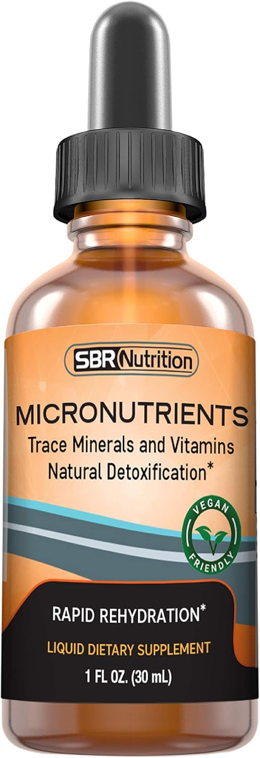 Micronutrients Liquid Drops | Electrolytes, Trace Elements | PrimaVie Shilajit, Fulvic, Humic Acid | for Energy, Keto, Paleo, Vegan, Leg Cramp | Magnesium Sodium Potassium Zinc