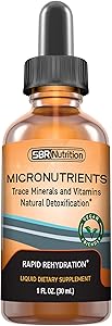 Micronutrients Liquid Drops | Electrolytes, Trace Elements | PrimaVie Shilajit, Fulvic, Humic Acid | for Energy, Keto, Paleo, Vegan, Leg Cramp | Magnesium Sodium Potassium Zinc