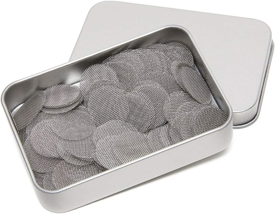 200pcs Metal Pipe Screens, 5/8 Inch Stainless Steel Screens