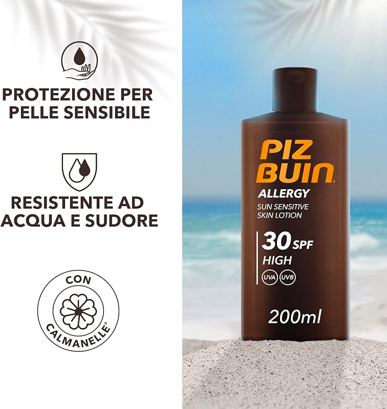 Allergy Crema Solare Corpo Protezione Alta SPF 30, 200 ml