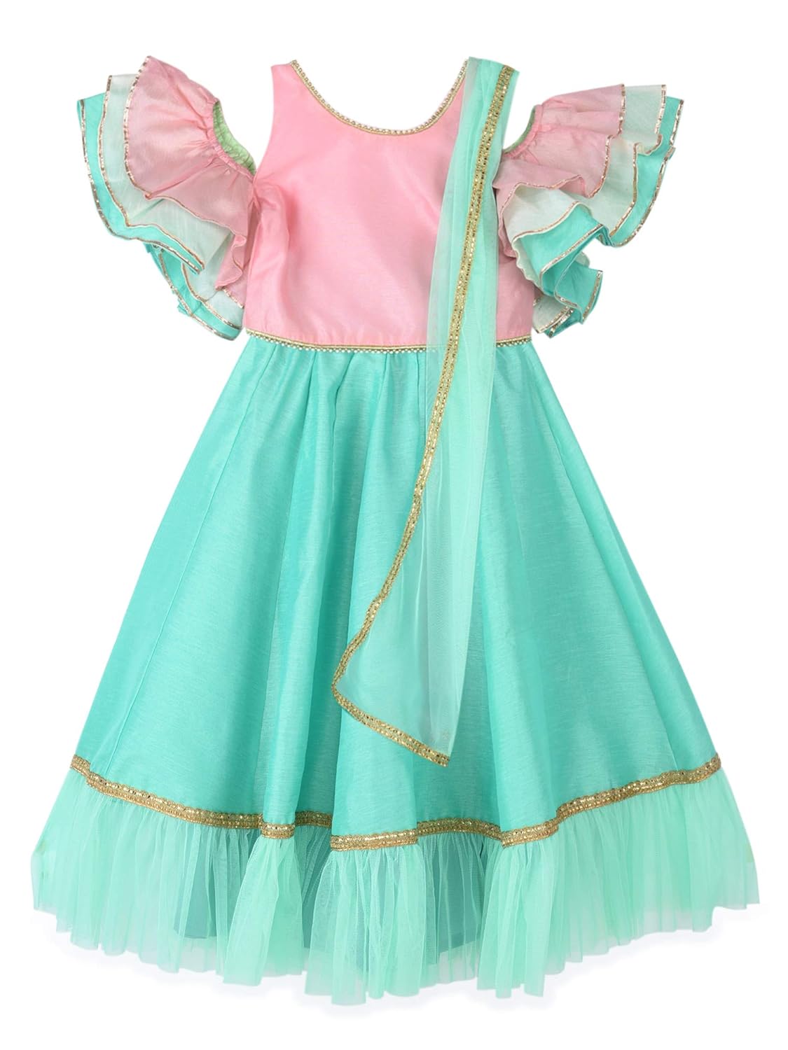 cold shoulder ghagra choli