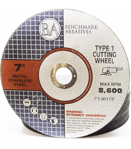 Mercer Industries Type 27 Cut-Off Wheels - 4-1/2" X 3/32" X 7/8", 25 Pack, For Metal Cutting - View #8