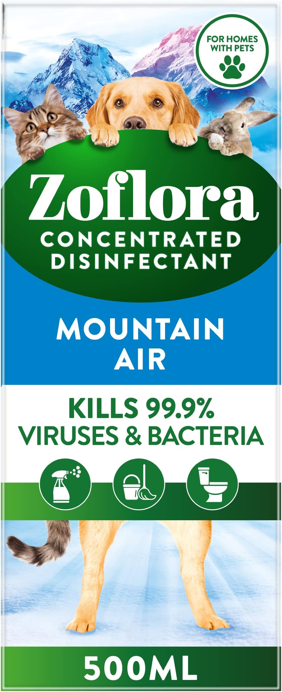 Zoflora Mountain Air Concentrated Disinfectant 500 ml Multi-Surface