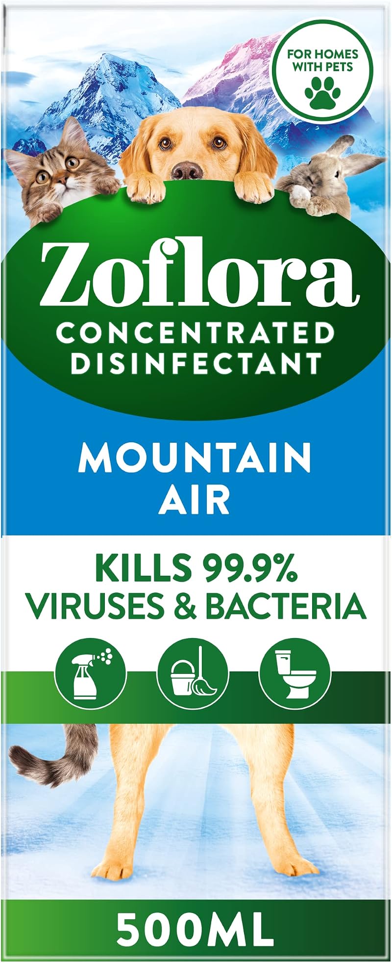 Zoflora Mountain Air Concentrated Disinfectant 500 ml Multi-Surface