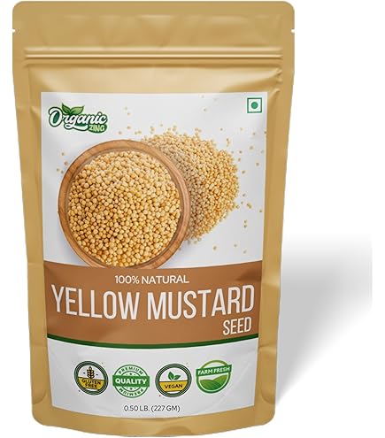 Amazon.com : Organic Zing Yellow Mustard Seeds | Whole Yellow