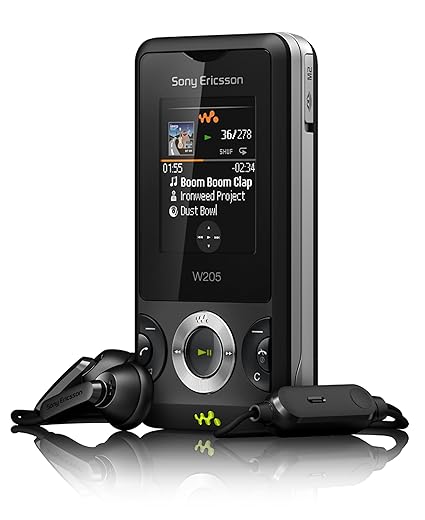 Sony Ericsson W205 ambient Handy (MP3, 1.3 MP, Radio) Black