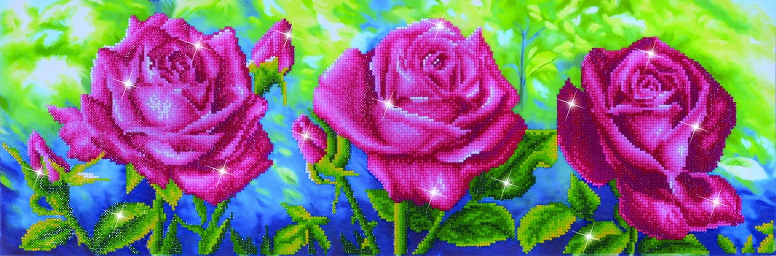 Diamond Dotz Painting Kit: Les Roses Du Jardin