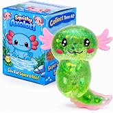 GSOOUOLD Axolotl Squishy Stress Ball, Soft TPR Fidget Toy for Kids Adults | Non-toxic soft TPR, slow rebound, satisfying squeeze, sensory stress relief toy for kids &amp; adults