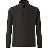 M MAELREG Winter Fleece Jackets for Men Lightweight Stand Collar Fashion Wave Texture Warm Full Zip Mens Coat with Pockets