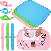 LemonRoad 3 Pack Art Silicone Mats for Crafts 24" x 16" Painting Mat with Raised Side to Stay Tidy Drawing Paint Silicone Craft Mat for Clay Resin Jewelry Making DIY Crafts Creation