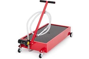 Oil Drain Pan 20 Gallon Oil Drain Tank,76L Low Profile Oil Drain Pan,Oil Catch Pans for Changing Oil,Foldable Hand, with 110V