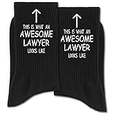 RZQIJ Funny Lawyer Socks, Unique Attorney Gifts for Women and Men in Law