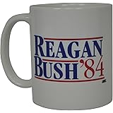 Rogue River TacticalRogue River Tactical Reagan Bush 1984 Coffee Mug Election President On The United States 84 Retro Flag Novelty Cup Conservative Republican Ronald Reagan George Bush
