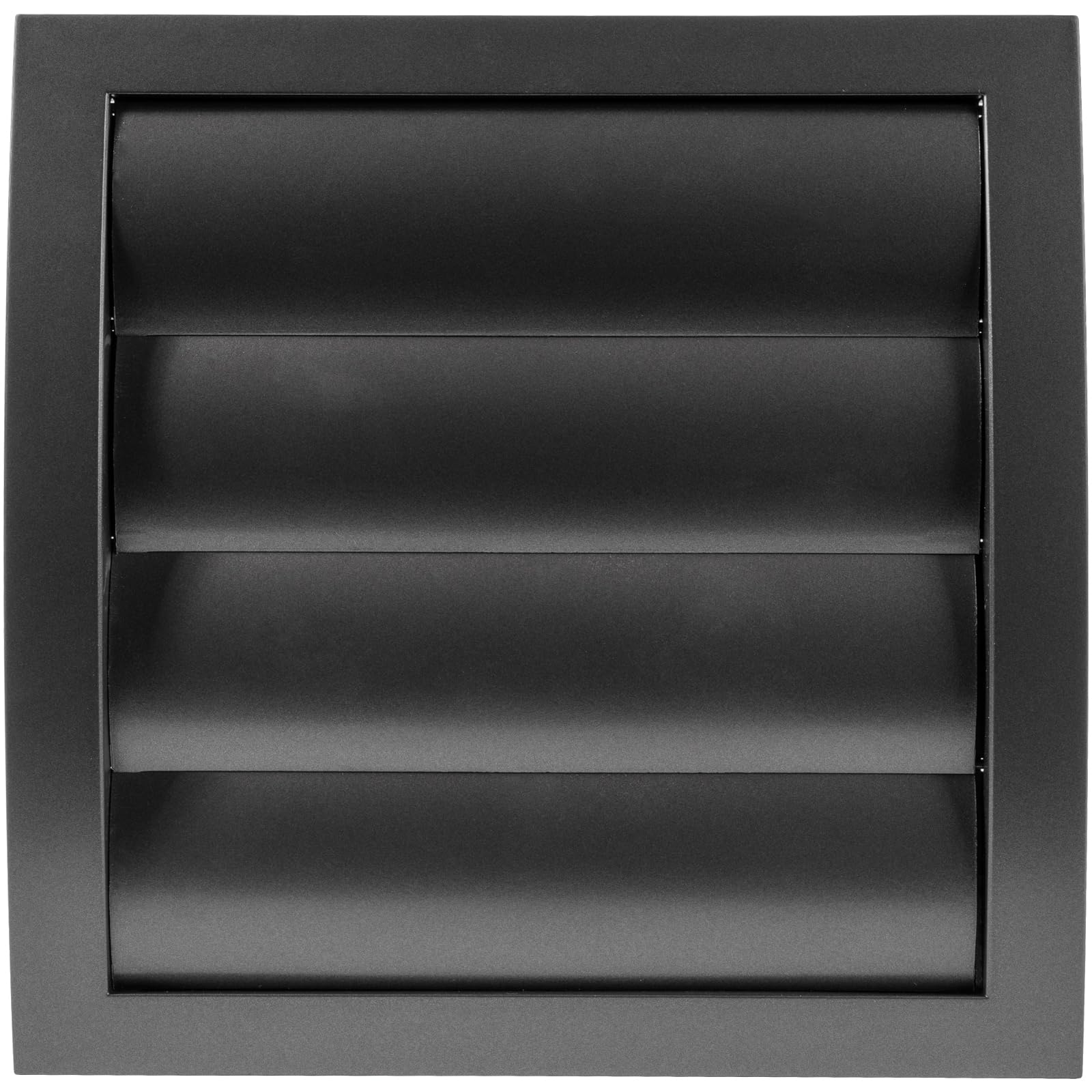 Vent Systems Ø125 mm / 5" Inch - Anthracite Air Vent Plastic Cover - Louvered Outdoor Opening Flap Vent Built - in Pest Guard Screen HVAC for Home Improvement — image 1
