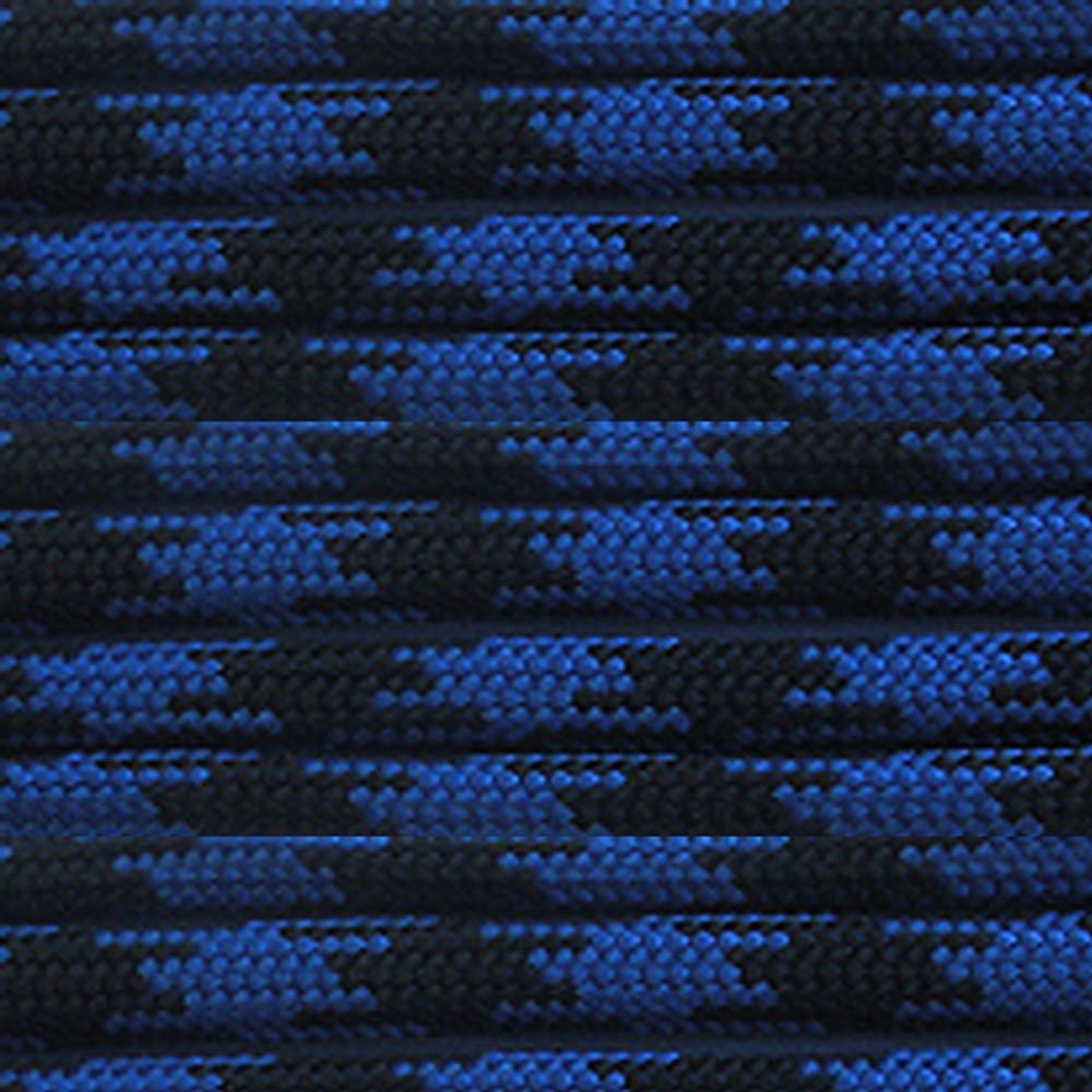 PARACORD PLANET 50 Feet Hanks Of Parachute 550 Cord Type Iii 7 Strand Paracord Over 200 Colors Black & Blue