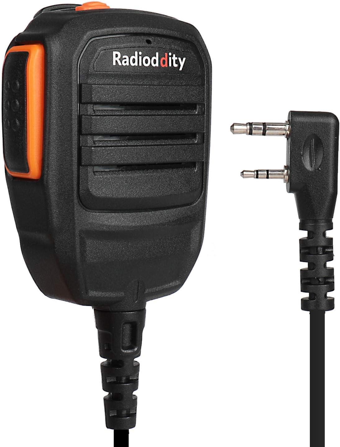 Radioddity RS22 Remote Speaker Mic, Compatible with Baofeng TYT WouXun Kenwood Two Way Radio Walkie Talkie Transceiver