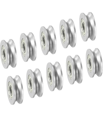 1pcs U Groove Bearing Pulley With Grooved Non-standard Concave Wheel 5mm Diameter Wire Rope Track Guide Wheel Roller 10x30x8mm I3701505986 - Foto 7