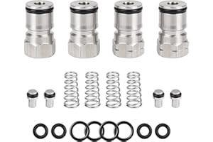 Hgkeke 2 Packs Ball Lock Keg Posts for Cornelius Keg Stainless Corny Keg Post 19/32-18 Female Thread Gas Post Keg Liquid Post Replacement O-Rings Ball Lock Keg Fittings (Post & Poppet &Spring)