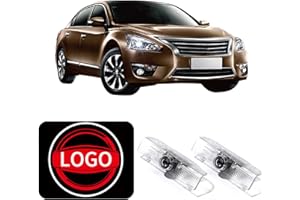 HAOGI Never Fade HD LED Door Light Logo Projector Compatible with Nissan Series Accessories, 3D LED Ghost Shadow Laser for Altima Maxima Armada Titan Quest