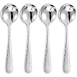 KEAWELL Premium 4-Piece Louise Hammered Spoons