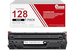 128 Toner Cartridge Black 1 Pack Replacement for Canon 128 CRG128 Toner Cartridge ImageCLASS D550 D530 MF4412 MF4420n Faxphon