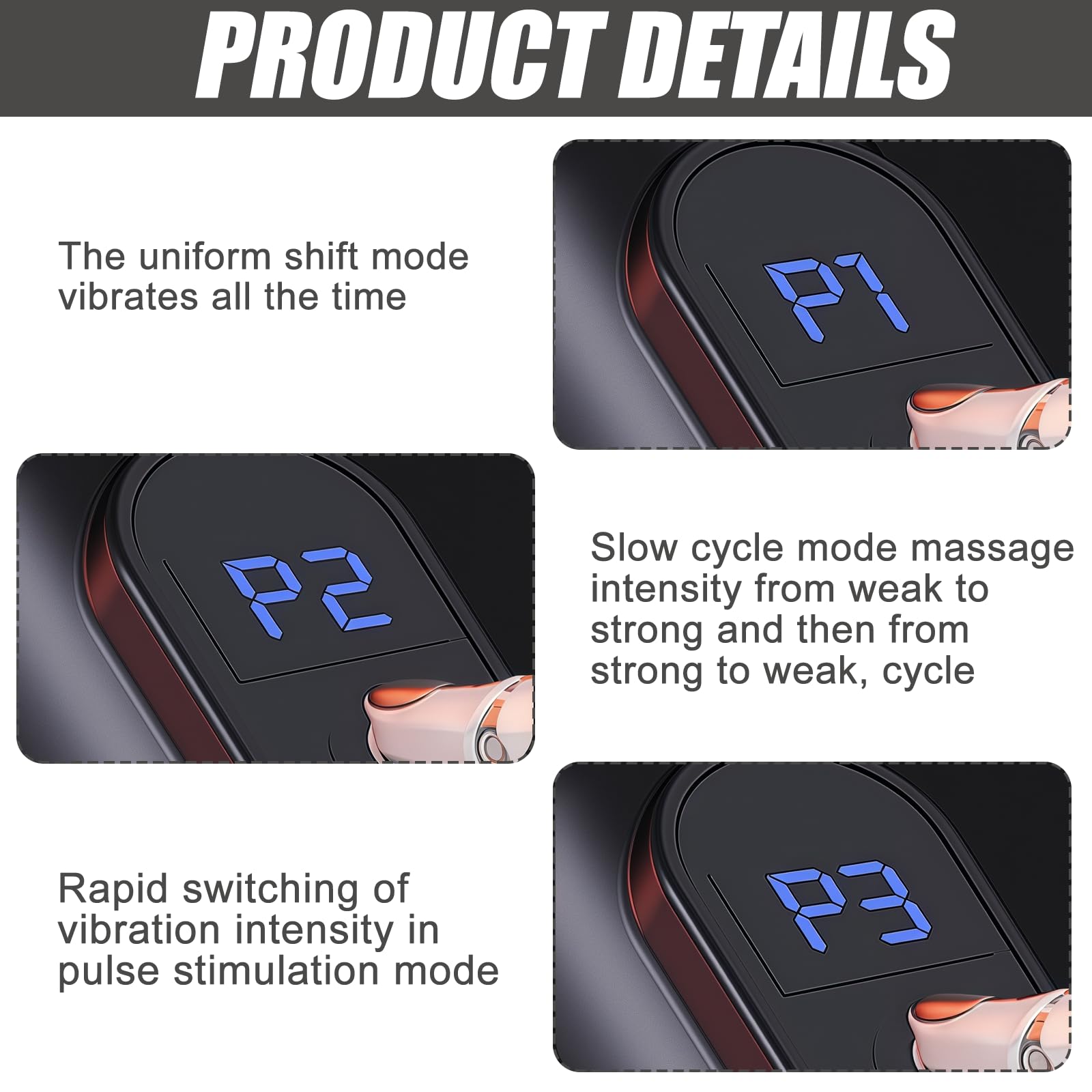 LEKEFETO Revolutionäre U-förmige Massagepistole Rückenmassagegerät: Tiefengewebe Muskel Massagegerät, 4 Köpfen, 6 Geschwindigkeitsstufen, Tiefengewebe Massagepistole für Schmerzlinderung 3