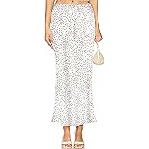 Skrtimory Linen Maxi Skirts with Lining Drawstring Flowy Flared Long Skirts for Women