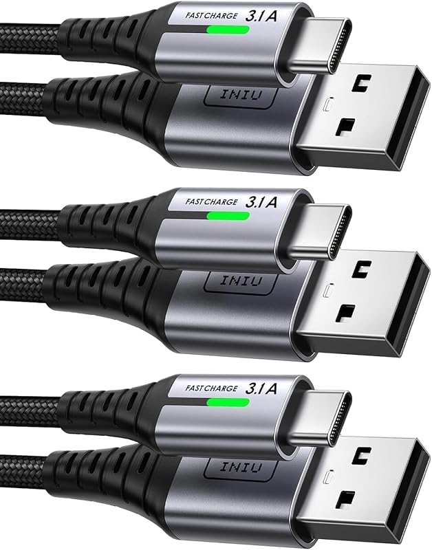 Câble USB C, QC Cable USB A vers USBC Charge Rapide [2m+2m+0.5m]